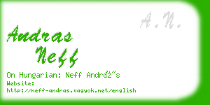 andras neff business card